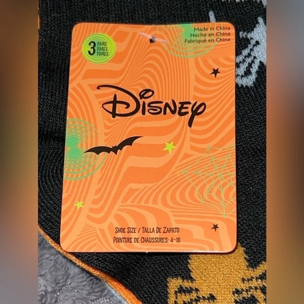 NWT Disney NBC Embroidered Jack Skellington Ankle Socks Pack of 3